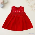 Classic Red Smocked Dress
