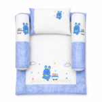 Baby Cot Sheet With Pillows - Little Bunny Theme
