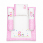 Baby Cot Sheet With Pillows – Little Bunny Theme