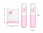 Baby Cot Sheet With Pillows – Elephant Friends Theme - Image 3