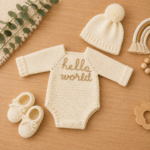 HELLO WORLD Hand Knitted Set – Pre Order Item - Image 2