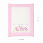 Baby Cot Sheet With Pillows – Elephant Friends Theme - Image 2