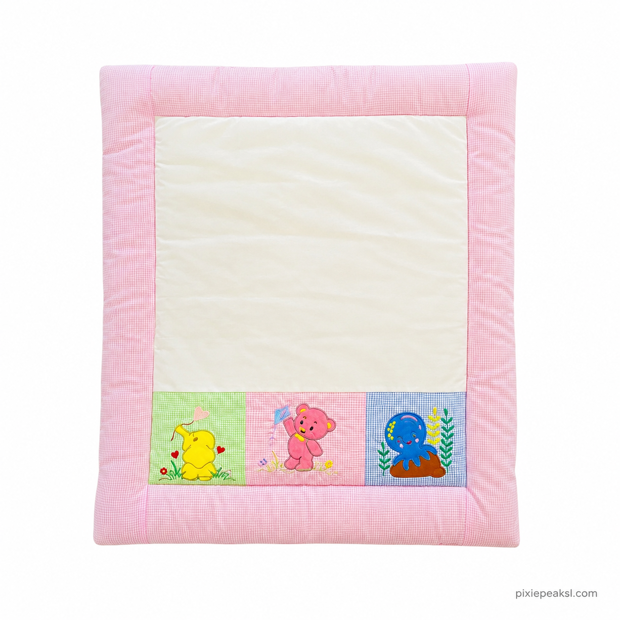 IMG_5024 Baby Hand Quilt - Pink - Image 1