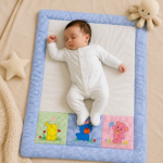Baby Hand Quilt – Blue - Image 2