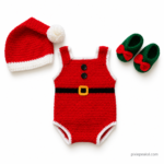 Baby Santa Hand Knitted Set - Pre Order Basis