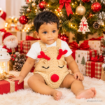 Baby Reindeer Hand Knitted Set – Pre Order Basis - Image 2