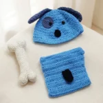 Crochet Puppy Photography Outfit - Pre Order Basis - Image 4