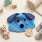 Crochet Puppy Photography Outfit - Pre Order Basis - Image 5